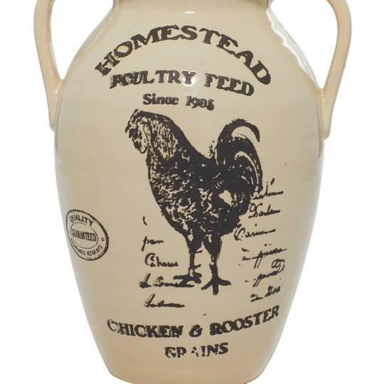 Set of 3 White Porcelain Farmhouse Vase, 8" x 10"